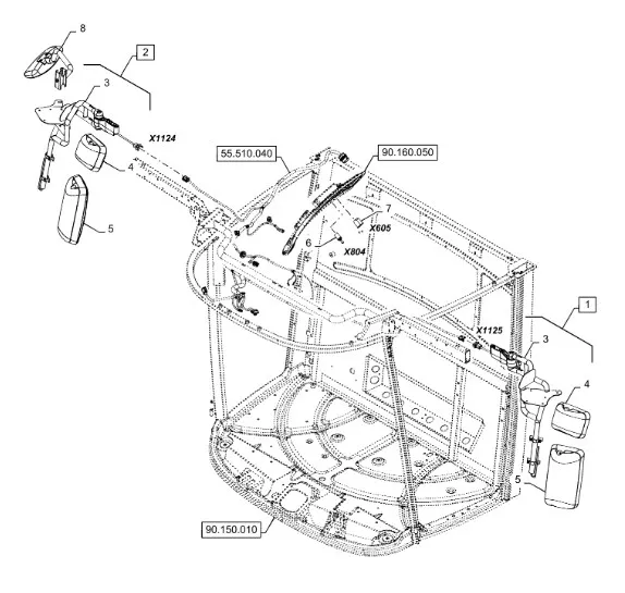 48012678 - Стойка бокового обзора